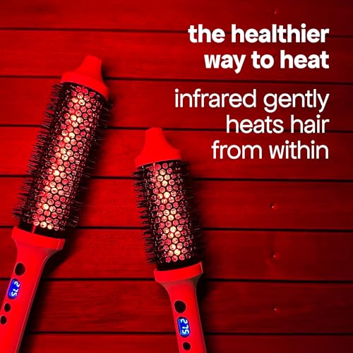 Image of BONDIBOOST Infrared Long Barrel Thermal Brush, Heated Thermal Round Brush for Longer & Thicker Hair Types, Dry Styling for Instant Volume, Less Hair Breakage + Minimizes Snags, Frizz-Free