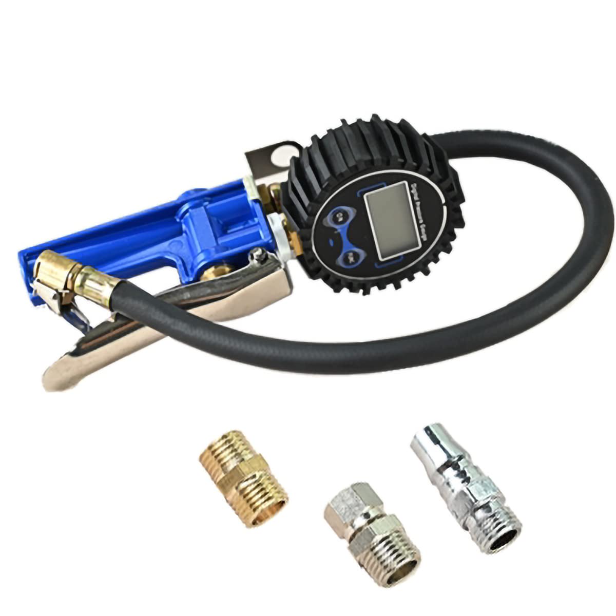 Manómetro de presión de neumáticos, Accesorios de Herramientas de neumáticos de Mandril de Aire de Alta Resistencia para Coche, Motocicleta, Motocicleta, Furgoneta