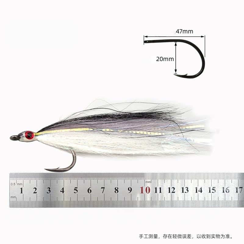 5pcs Dynamic Baitfish Streamer Flies - Trout, Steelhead, Salmon, Bass, Pike Lures - Ribbon-Enhanced Feathers Fishing Lure