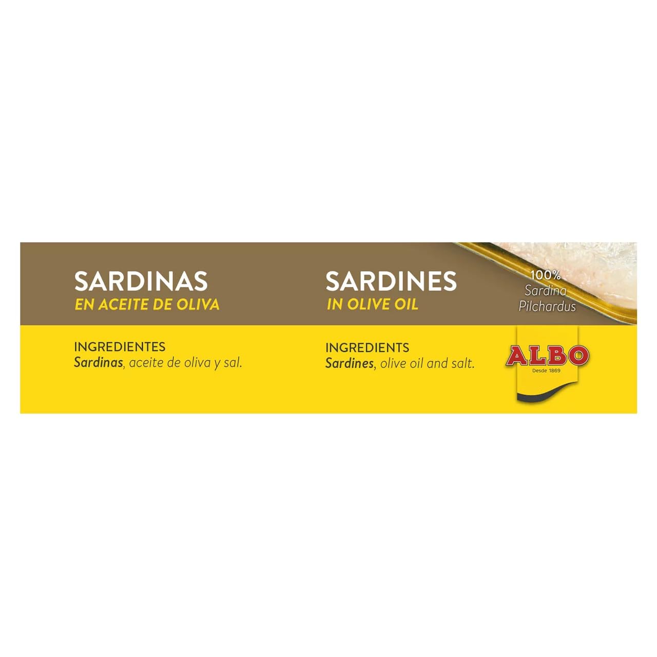 ALBO Sardinen in Olivenöl Dose 85 g. 9er-Pack