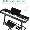 Best Choice Products 88-Key Weighted Full Size Digital Piano, Electronic Keyboard Set for All Experience Levels w/U-Stand, 3 Sustain Pedal Unit, Stool, Keyboard Cover, 2 Headphone Jacks