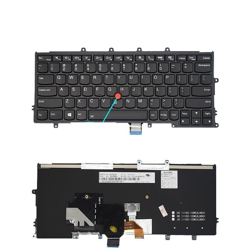 Clavier Ordinateur Portable Lenovo X250 X260 Rétroéclairé Bureau