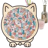 Puzzle A Forma Di Gatto, Puzzle In Legno A Forma Di Gatto Morandicolor Da 135 Pezzi, Puzzles A Formas Di Gattos Simpatico Con Cornice Di Contorni Di Adorabile, Puzzles In Legno Decorativi