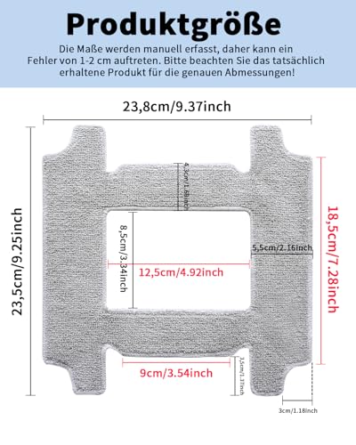 GNOVEL Ersatz-Reinigungstücher für Fensterreinigungsroboter (6er-Pack) – Ultrasaugstark, Einfach zu Montieren für Müheloses Fensterputzen – Kompatibel mit YW769