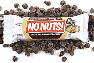 No Nuts! 100% Nut Free Dairy Free Vegan Protein Bars, Chocolate Chip, Organic, Kosher, Egg-Free, Non-Gmo & Dairy-Free Protein Bars