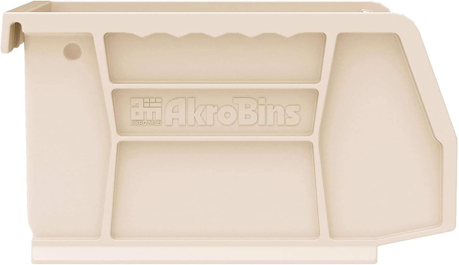 Akro-Mils 30210 AkroBins Plastic Storage Bins, Space-Saving Stackable Bins for Garage, Pantry, Craft Organization, 5-Inch x 4-Inch x 3-Inch, Stone, 24-Pack - Image 8