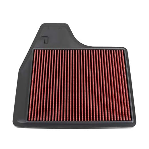 DNA Motoring AFPN-214-RD Clean Air Washable Drop In Panel Air Filter Enhance Engine Performance Power & Acceleration Improve [Compatible with 2013-2018 Nissan Altima 2.5L L4 Gas]