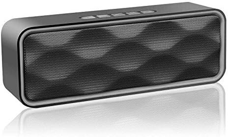 Portable Bluetooth Speakers V4.2 Wireless Stereo Speaker with HD Audio and Enhanced Bass,Built-In Dual Driver Speakerphone,Handsfree Calling,FM Radio and TF Card Slot