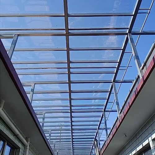 Láminas de policarbonato transparente para techos cortables de 1x9 m para marquesinas exteriores 5