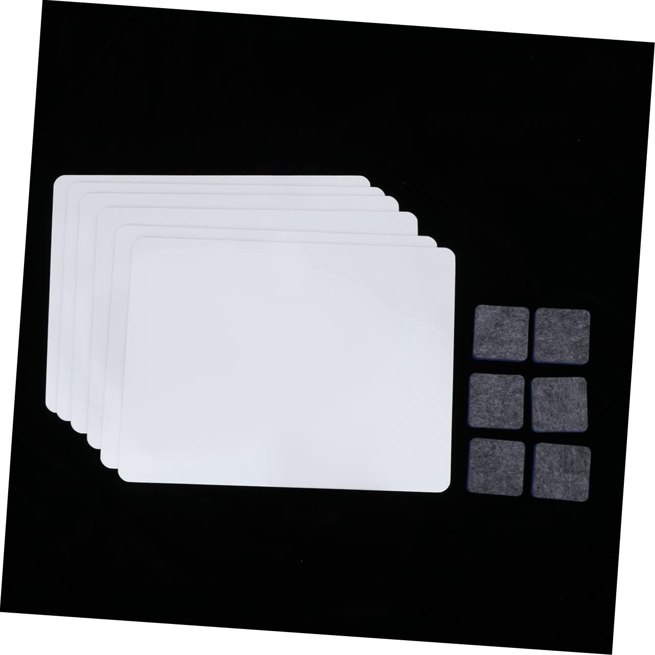 Mini Tableau Blanc Portable Effaçable 6 Pièces pour Bureau