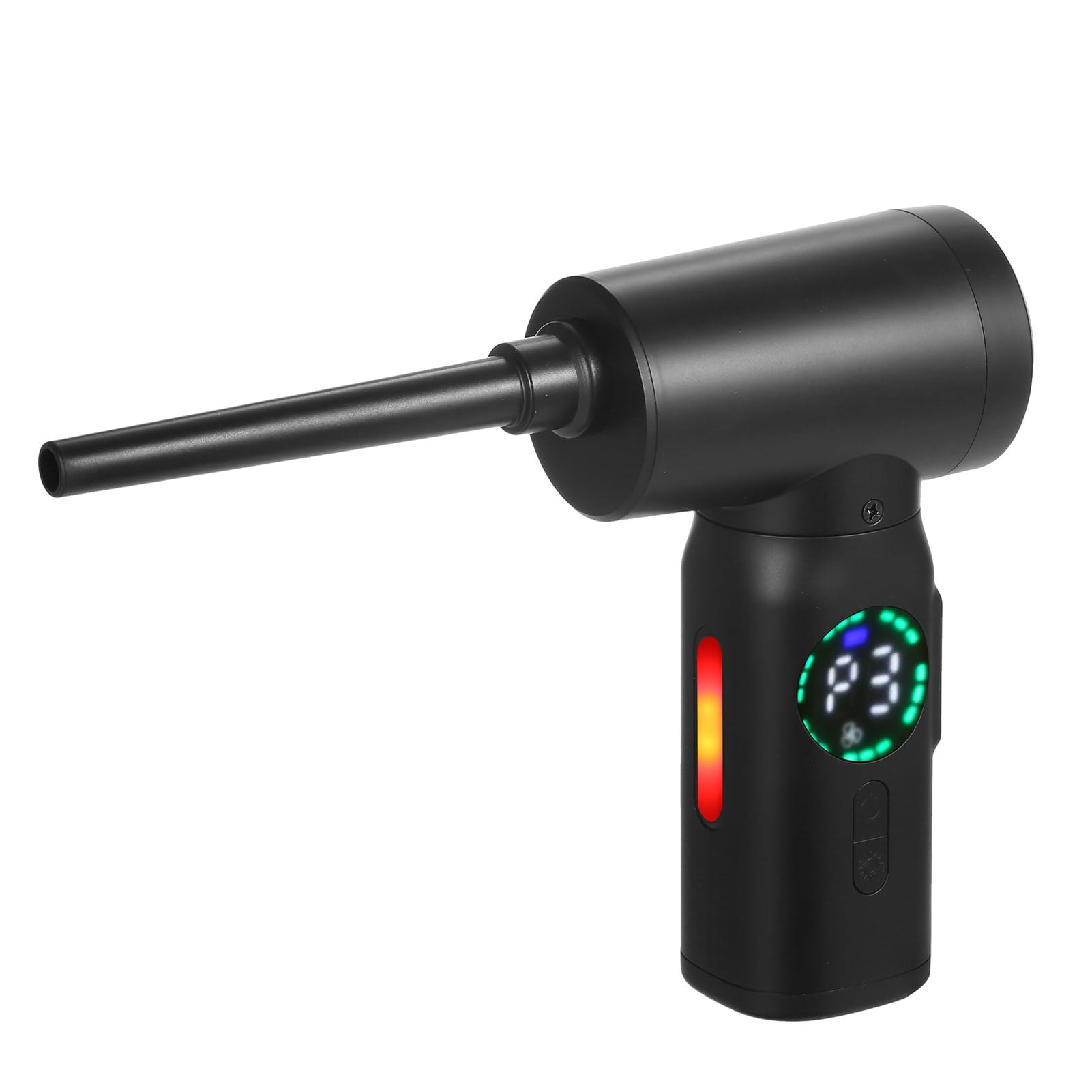 Removedor de polvo de aire comprimido-limpiador HUIOP Removedor de polvo de aire comprimido - Limpiador con motor de cepillo de pantalla digital, 100W 7500mAh Dusters de aire eléctrico Limpiador de