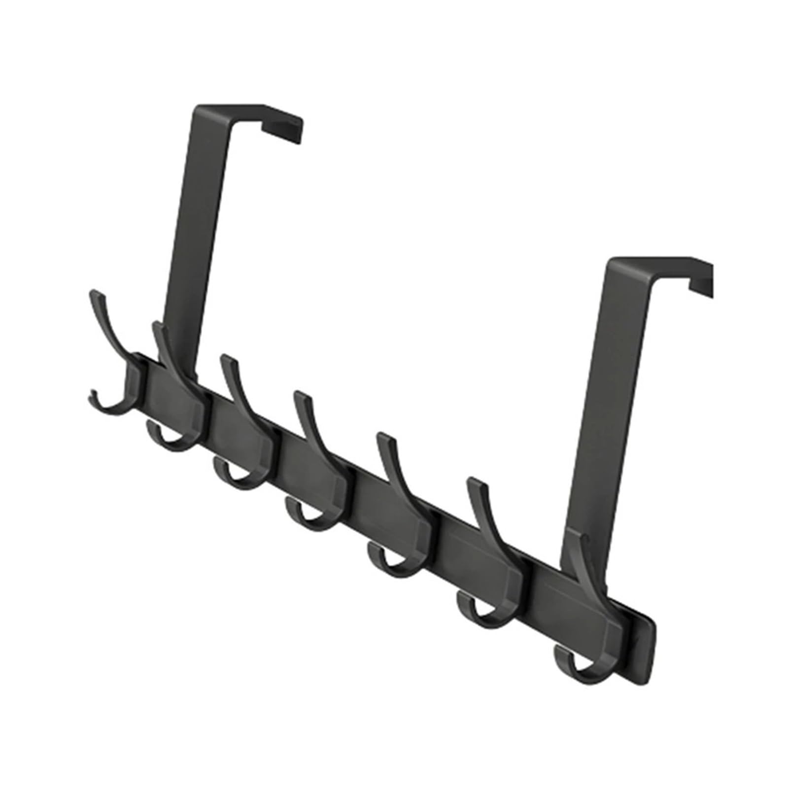 BARRINS Over The Door Hooks Hanging Hook Door Hanger Wall Hanger Strong Traceless Clothes(Black)