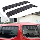 Lcojicep Car Rear Side Window Louvers Exterior Accessories Compatible with Tacoma 2016-2022 ， Air Vent Scoop Shades Cover，Window Vents Screens Cover