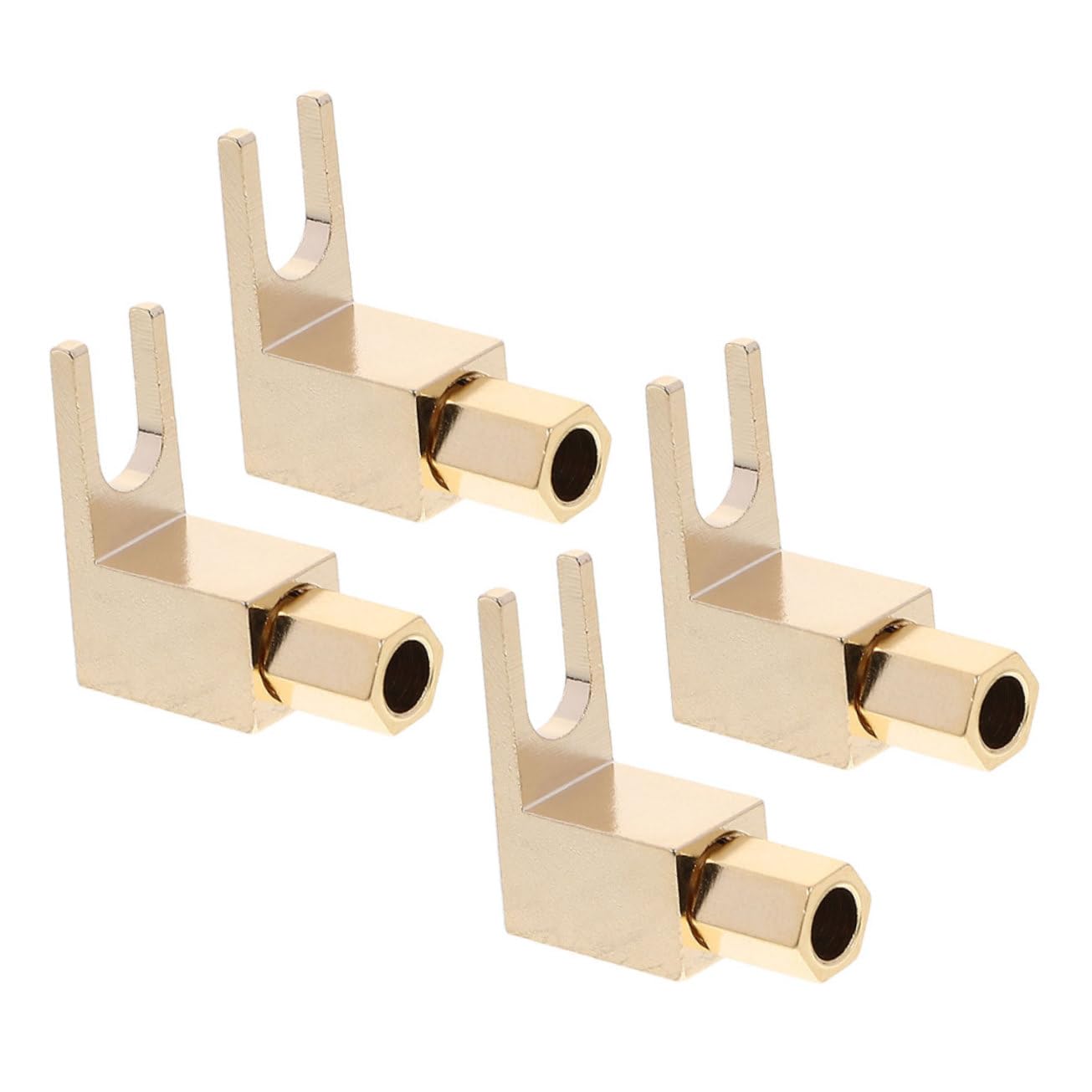 jojofuny 20stücke Förmige Bananenstecker Für Lautsprecherkabel Vergoldete Kupferstecker Für Audioverstärker Für Heimkinos Und Hi-fi-anlagen