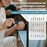 Electric Cordless Screwdriver 105 in 1, 3.6V Rechargeable Mini Electric Cordless Screwdriver with 4-Gear Torque and LED Light, 5N.m Max Torque, Ideal for Daily and Light Industrial Use - Image 7