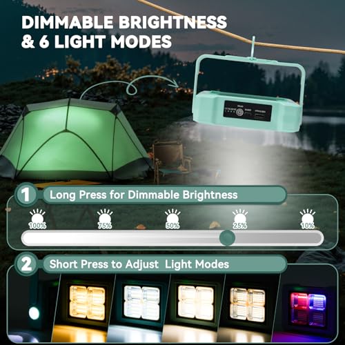 Image of 100W LED Solar Work Light, 5000mAh Rechargeable Magnetic Emergency Light, IP66 Waterproof, Up to 24 Hours of Runtime. Ideal for Emergencies, Repairs, and Camping.