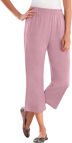 Woman Within Pantalón Capri 7 day Knit de tamaño grande - petite