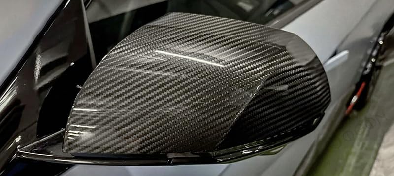 For Hyundai Ioniq 5N 22-25 LHD Dry Carbon Fiber Mirror Cover 2pcs(Stick on)