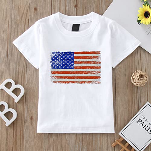 Toddler Boy Girl 4th of July Tshirt American Flag Outfit USA Patriotic Shirt Kid Independence Day Tee Cute Tops2