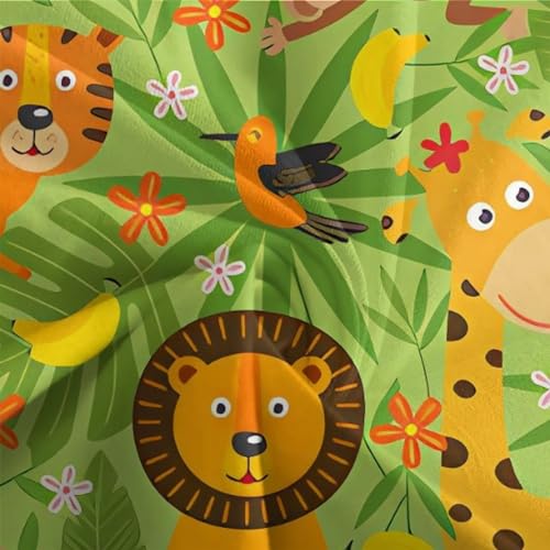 Funda nórdica 3D jungle con cremallera antiácaros de microfibra suave 200x200cm 8