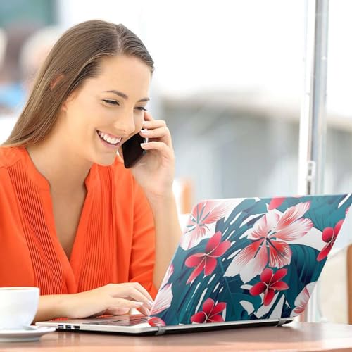 Image of Galaxsia Floral D17 Full Body Vinyl Laptop Skin /Sticker /Cover Upto 15.6 Inches Laptops Laminated-Removable-HD Quality Compatible for Hp-Dell-Sony-Lenovo-Asus etc.(15x10 Inches)