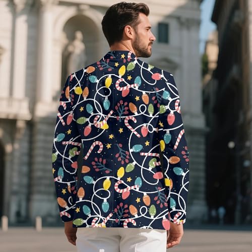 NDISTIN Men's Blazers Sport Coats Regular Fit Sports Suit Jacket Business Daily One Button Blazer with 2 Side Pockets3