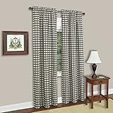 Sweet Home Collection Kitchen Window Curtain Panel Treatment Decorative Buffalo Check Design 84'...