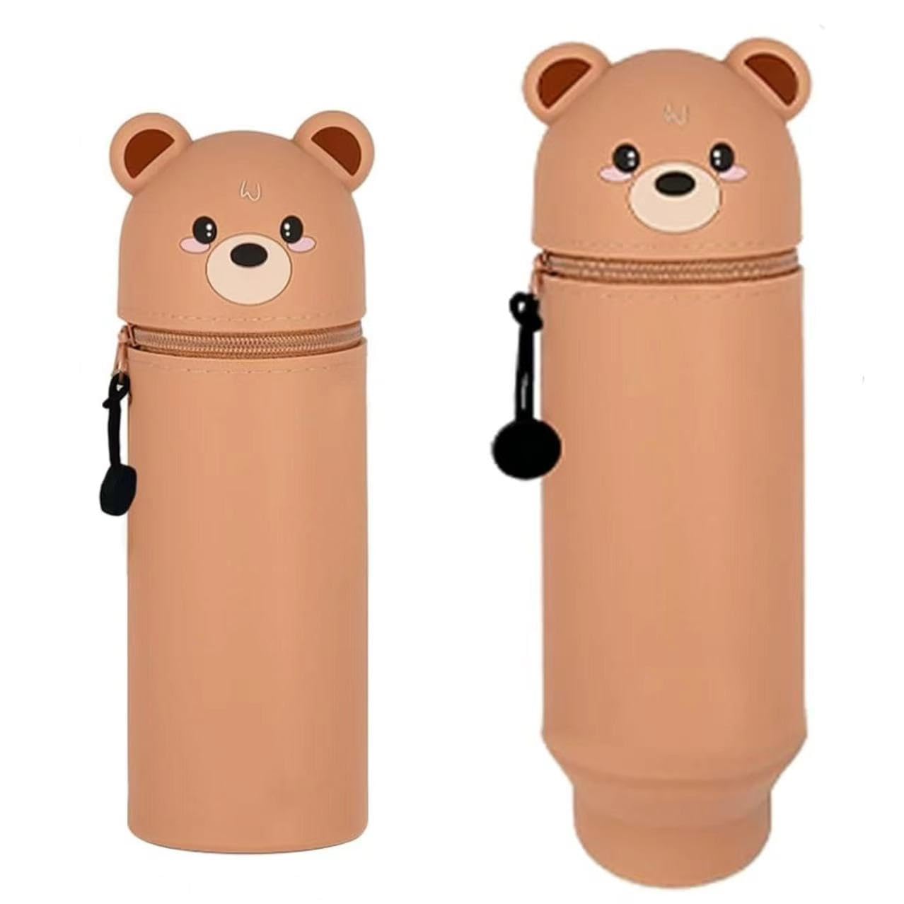 Kawaii - Astuccio 2 in 1 in Morbido Silicone, Astuccio Scuola a Forma