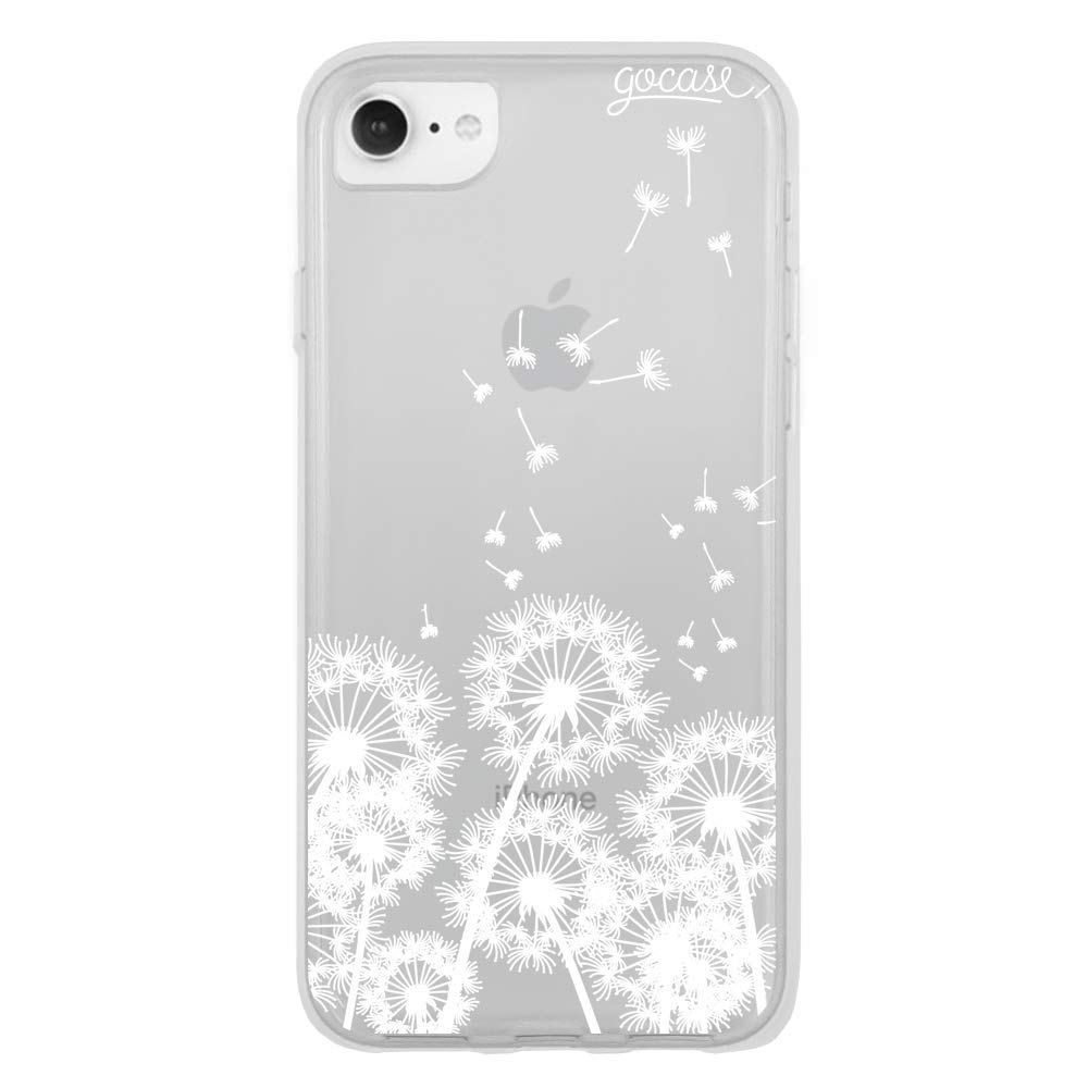 GocaseHope Case, Compatible with iPhone 8, Transparent with Print, Silicone Transparent TPU Protective Case, Scratch-Resistant Mobile Phone Case, Hope