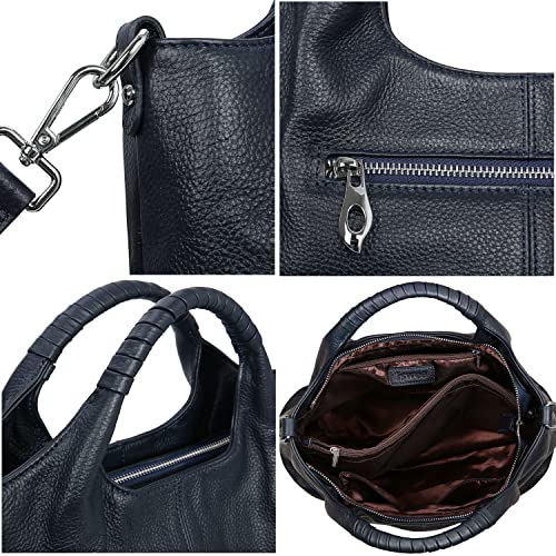 Image of Iswee Genuine Leather Top Handle Bag for Women Purses and Handbags Large
