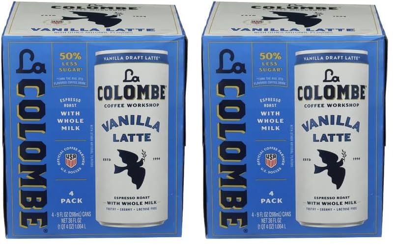 La Colombe, Latte Draft Vanilla, 9 Fl Oz (Pack of 8)