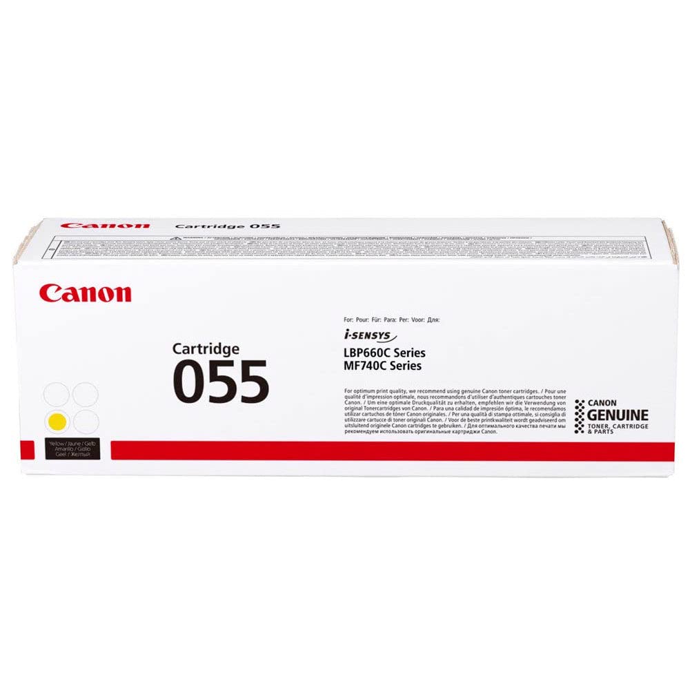 Canon Cartridge 055 Y 055, 2100 Pages, Yellow, 1, 3013C002 (055, 2100 Pages, Yellow, 1 pc(s))