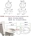 Hibbent Bidet Toilet Seats Non-Electric with Separated Self Cleaning Function - Dual...