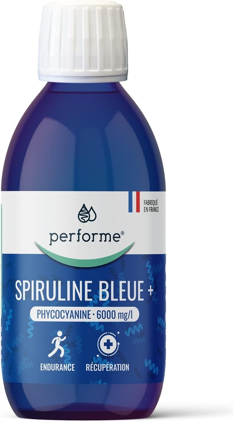 Performe Spiruline Liquide Bleue + • Hautement Concentrée en