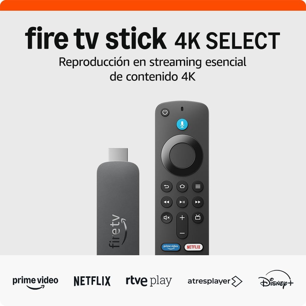 Amazon Fire TV Stick 4K Select ve cientos de miles de películas o series y accede a la TV en directo por 29,99€ (marcando canjear ahorro)