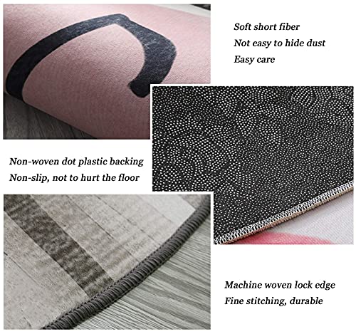 Tapis rond lavable en machine qui ne se décolore pas