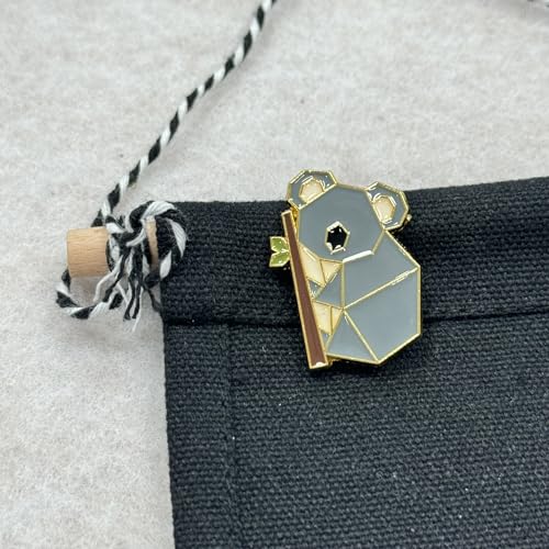 Image of Koala Enamel Pin Collect Cute Arts Metal Cartoon Brooch Backpack Clothes Collar Minimalism Lapel Badges Jewelry