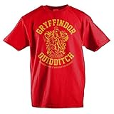 Harry Potter Gryffindor Slytherin Ravenclaw Hufflepuff Quidditch niños jóvenes, Rojo, X-Large