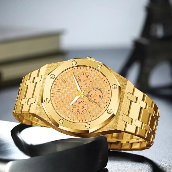 Image of Acnos Premium Brand Square Analog Multi Dial Multi Case Multi Belt Unisex Watch Women Men