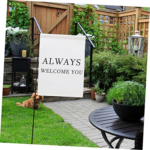 Drapeaux de jardin vierges en tissu premium blanc haute résistance - 4