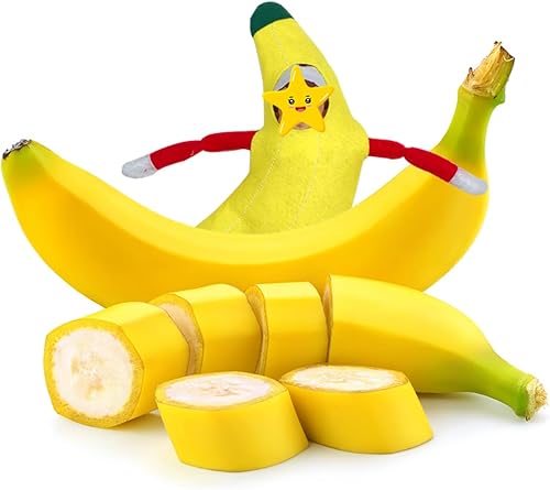 Miniatura 2 de LovelfStory Accesorios de muñeca de elfo de Navidad, trajes de aguacate y plátano para vacaciones para niño o niña, muñeca no incluida (plátano)