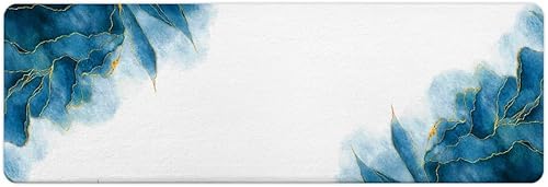 Miniatura 10 de Tapete de baño de mármol verde y dorado para baño, esmeralda oscuro, salvia, cazador, verde oliva, antideslizante, moderno, dorado, accesorios