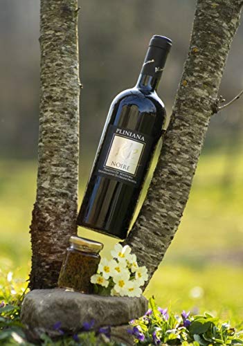 Frische schwarze Trüffel in nativem Olivenöl extra- gemahlene Sommertrüffel (Tuber Aestivum Vitt) - Italienische Trüffel + Primitivo di Manduria - Geschenkset (gemahlene Sommertrüffel + Primitivo) Cover