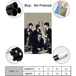 Peintures sur Toile 60 * 90cm sans Cadre Les Beatles Affiche et Mur Art Photo Impression Moderne Famille Chambre décor… - Les Beatles, Paul McCartney, John Lennon, RIngo Starr, George Harrison Peintures sur Toile 60 * 90cm sans Cadre Les Beatles Affiche et Mur Art Photo Impression Moderne Famille Chambre décor… – Image 4