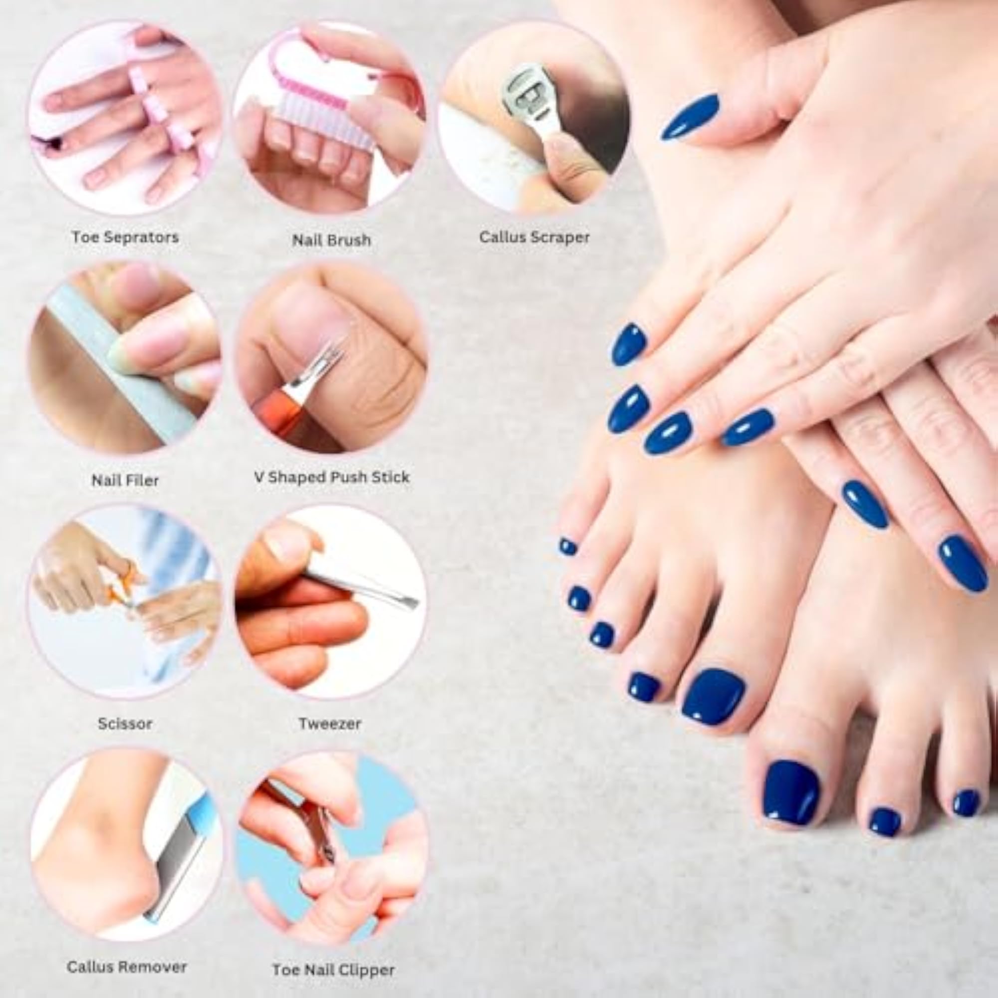 8-in-1 Nail Cutter Set with Essential Tools