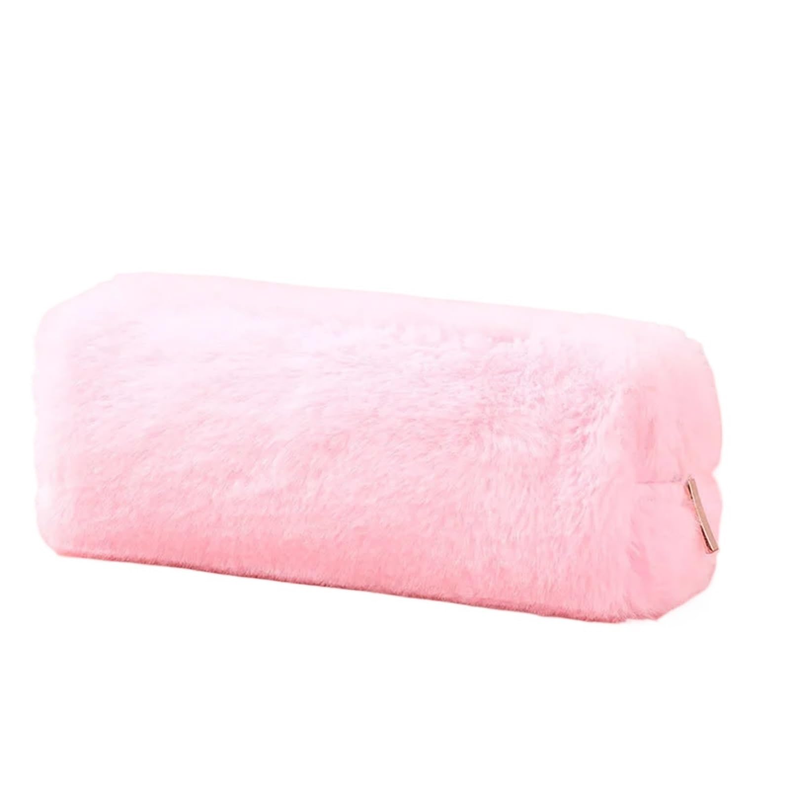 Astuccio in peluche | 2 pezzi di materiale scolastico for ufficio in peluche multicolore da viaggio: organizer for riporre matite e penne(Pink)
