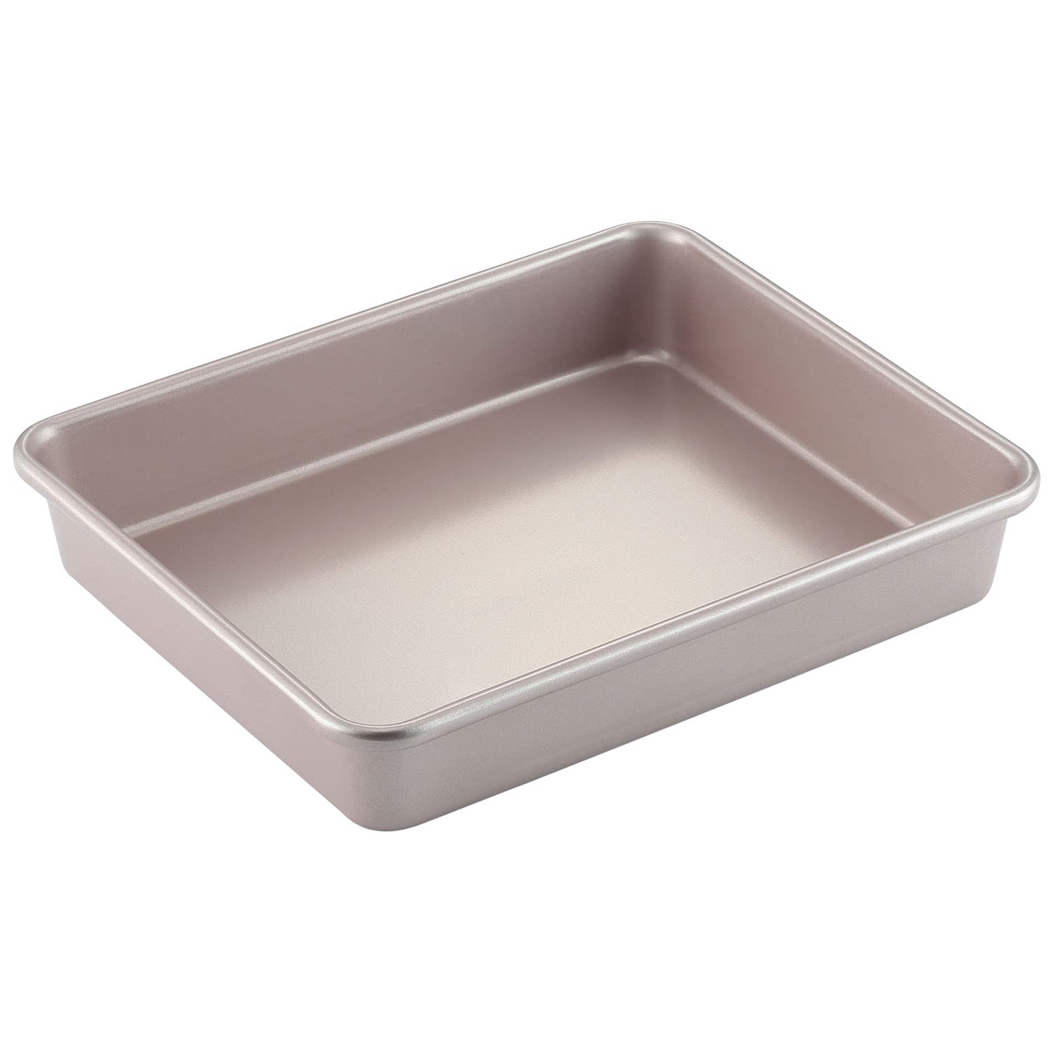 CHEFMADE 11-Inch Baking Sheet Pan, Non-Stick Carbon Steel Rimmed Cookie Sheet Pan for Oven Roasting Meat Bread Jelly Roll Battenberg Pizzas Pastries 9.2"x11.2"x2"(Champagne Gold)