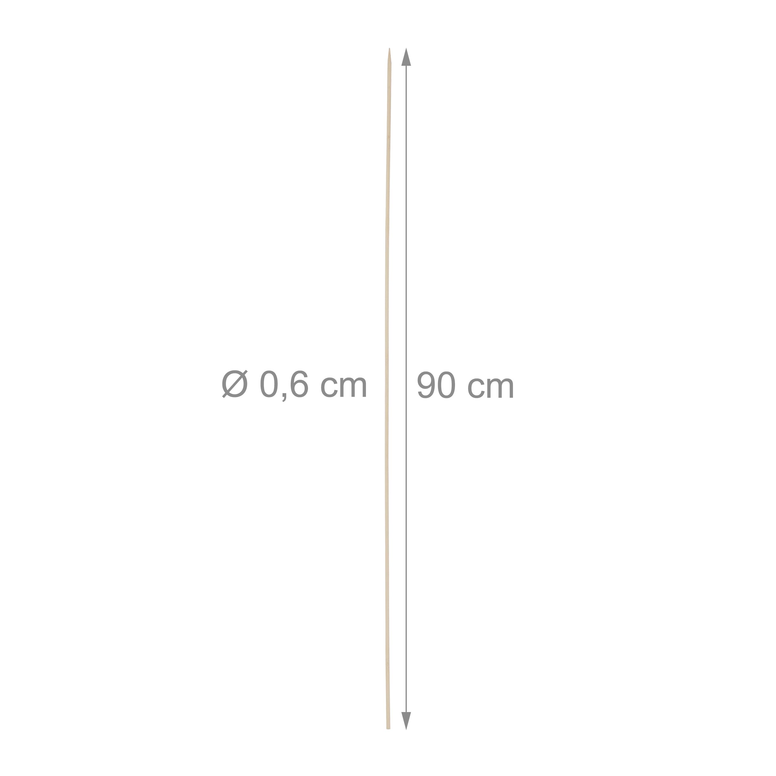 Relaxdays Pics brochettes bambou 90 cm set de 100 barbecue
