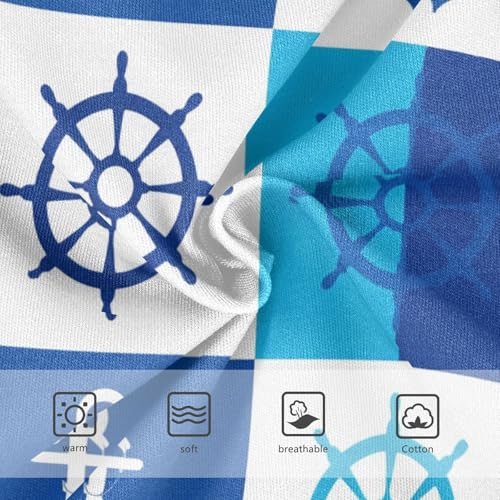 Fun Print Toddler Underwear Custom 2t Cotton Girl Panties Cute Nautical Squares Anchors Blue Kids Briefs Undies3