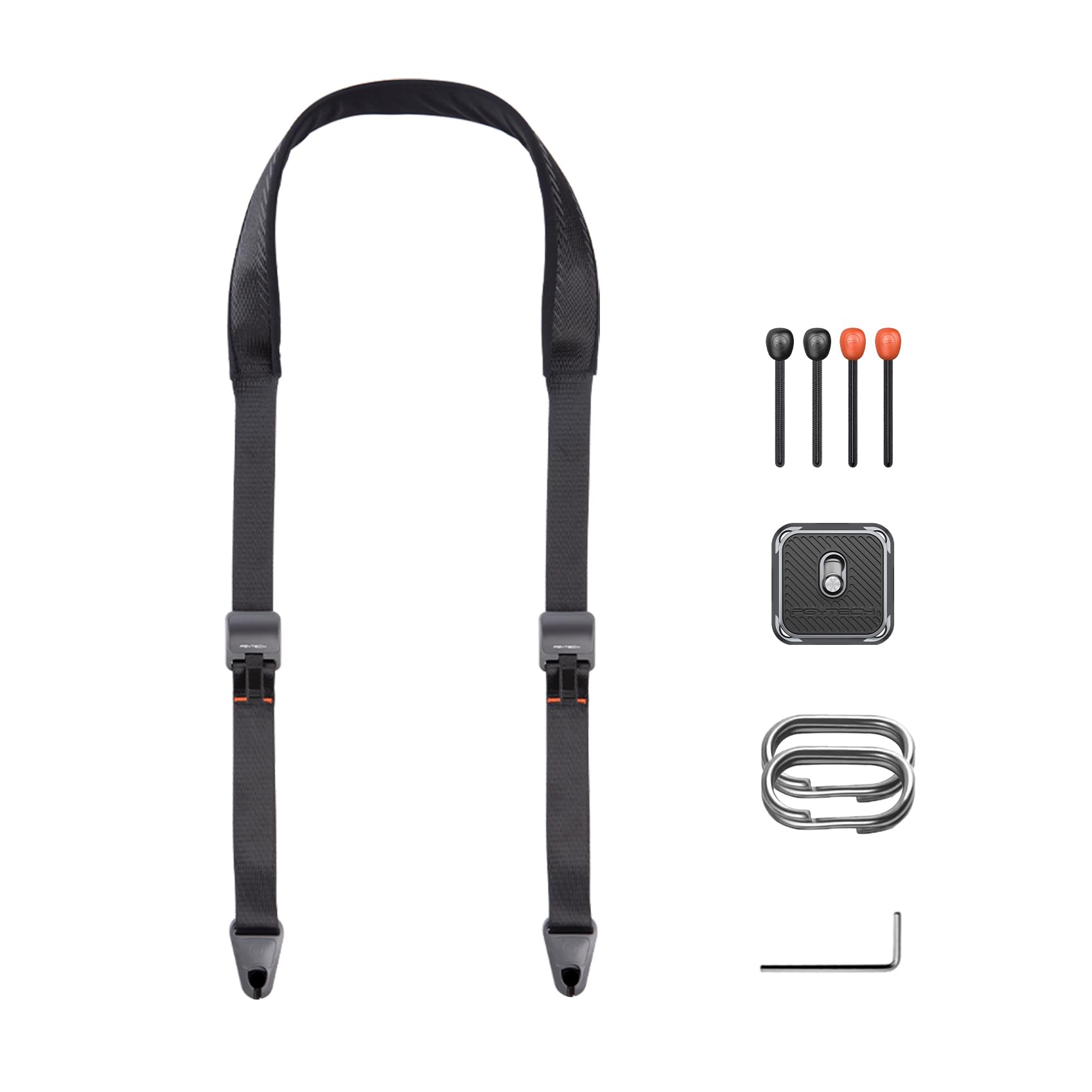 PGYTECHCamera Shoulder Strap Quick Release Wide Camera Straps for Photographers 110-152 CM Adjustable Camera Neck Strap for DSLR SLR (Night Black)ClimatePartner certified